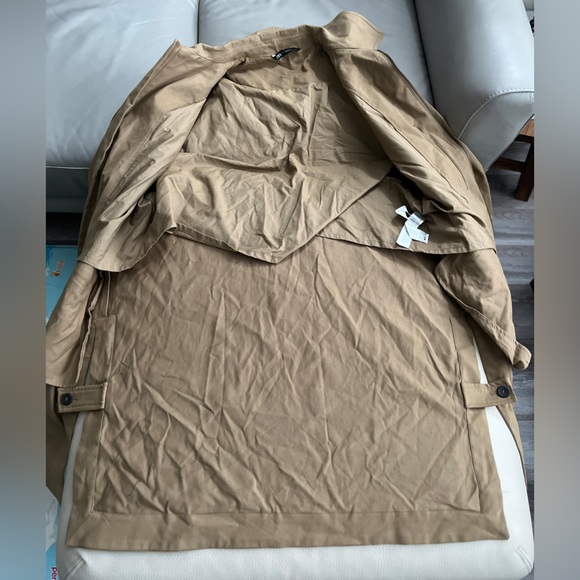 Zara Men’s Cotton Trench Coat - Size L-XL - Picture 5 of 11